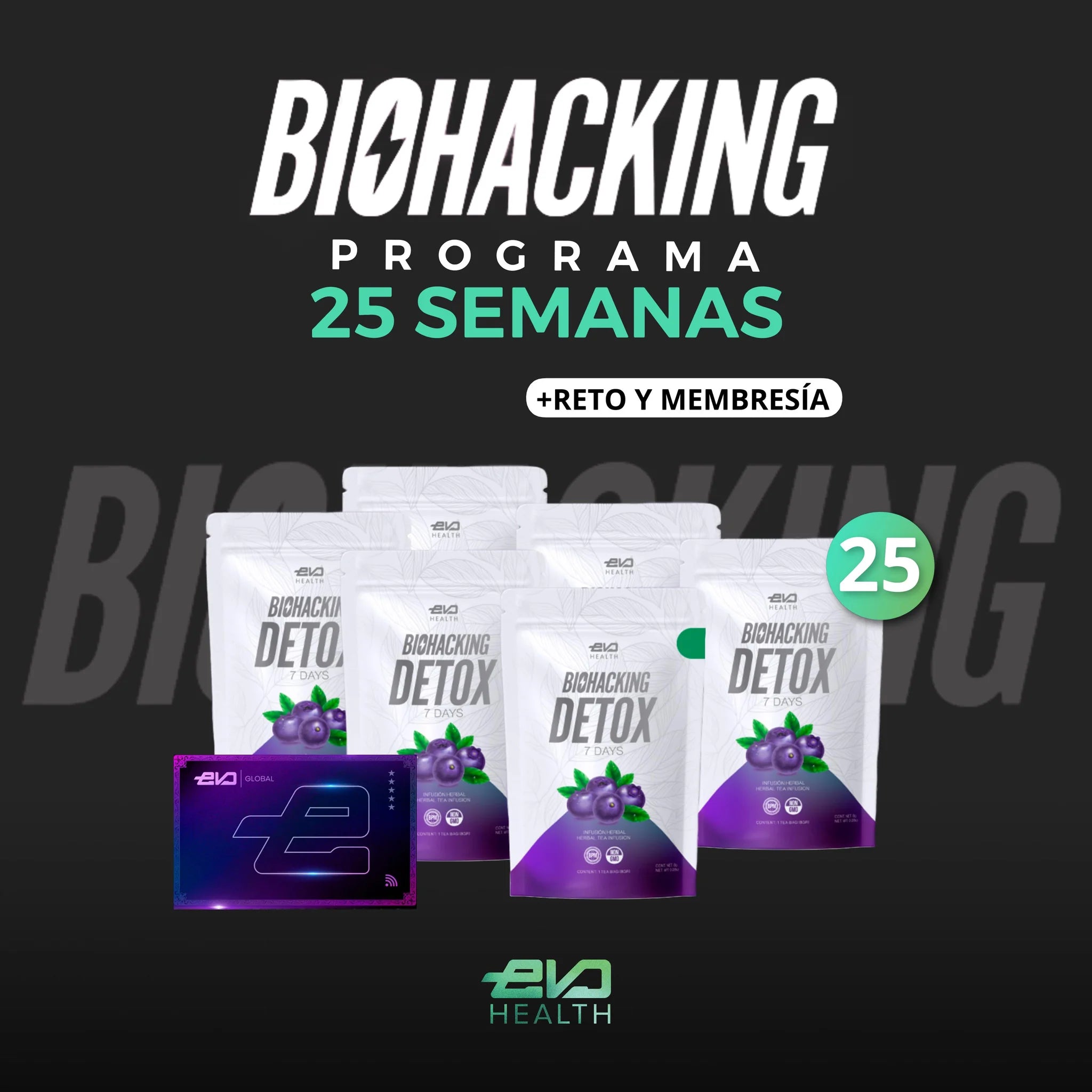 Paquete 25 DETOX + Membresía + Envío GRATIS